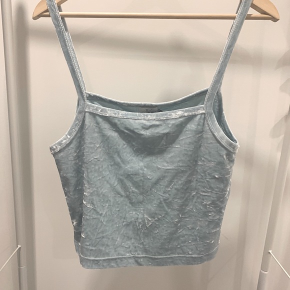 Vintage Calvin Klein Strappy Velvet Crop Top - Picture 2 of 3